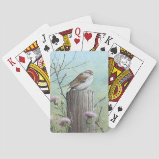 Chipping Sparrow Playing cards