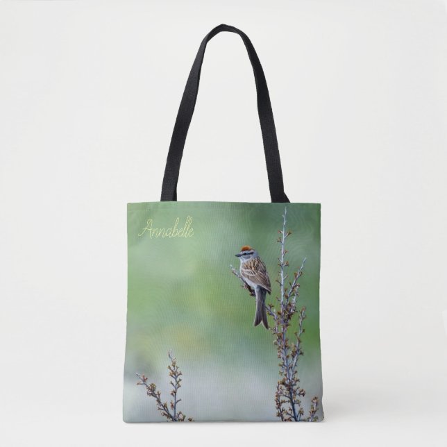 Chipping Sparrow Tote Bag (Front)