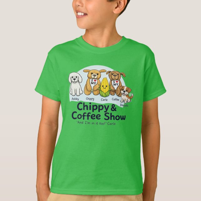 Chippy & Coffee Show Tshirt (Front)