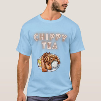 Chippy Tea or Fish and Chips Design T Shirt