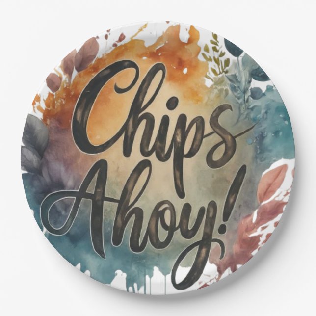 Chips Ahoy Paper Plate (Front)