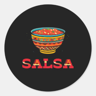 Chips And Salsa Matching Couple Halloween Costume Classic Round Sticker