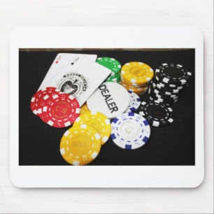 Chips Gambling Casino Win Game Luck Risk Bet Mouse Pad