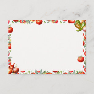 Chips 'N Salsa Blank Recipe Card