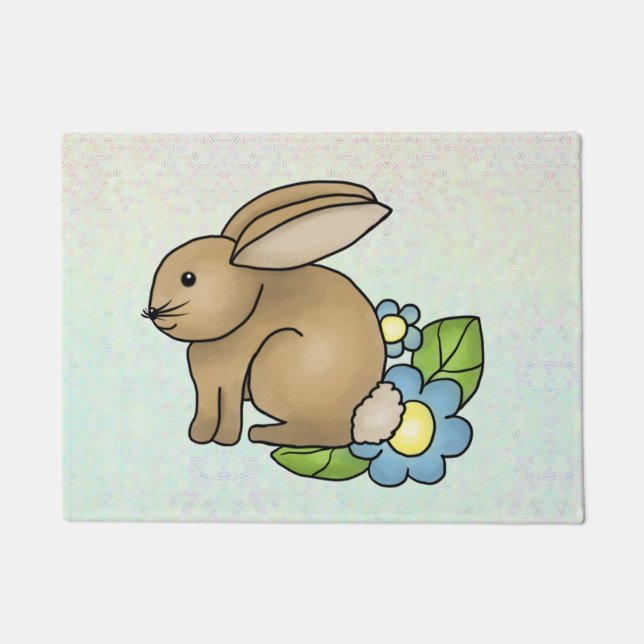 Chips with flowers doormat (Front)