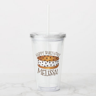 Chipwich Chocolate Chip Cookie Ice Cream Sandwich Acrylic Tumbler