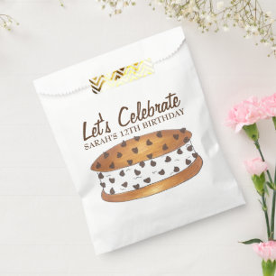 Chipwich Chocolate Chip Cookie Ice Cream Sandwich Favour Bag