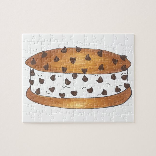 Chipwich Chocolate Chip Cookie Ice Cream Sandwich Jigsaw Puzzle (Horizontal)