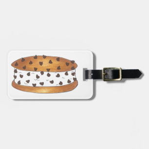 Chipwich Chocolate Chip Cookie Ice Cream Sandwich Luggage Tag