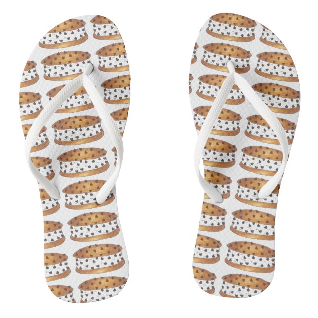 Chipwich Chocolate Chip Cookie Ice Cream Sandwich Thongs (Footbed)