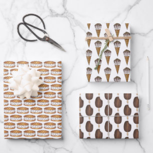 Chipwich Ice Cream Sandwich Peanut Cone Popsicle Wrapping Paper Sheet