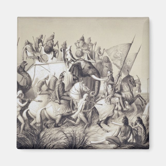 Chir Singh, Maharaja of the Sikhs with the King of Magnet (Front)