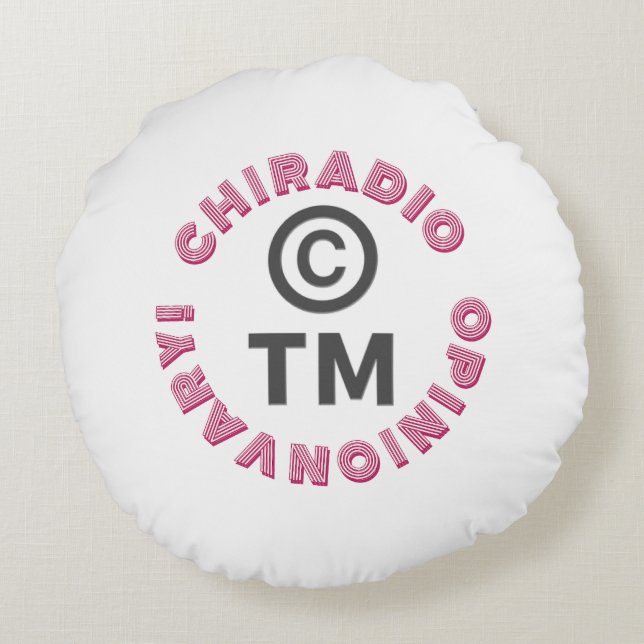 CHIRadio LLC iceCream hat Round Cushion (Back)