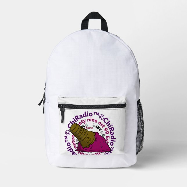 ChiRadio LLC Icecream logo Backpack (Front)