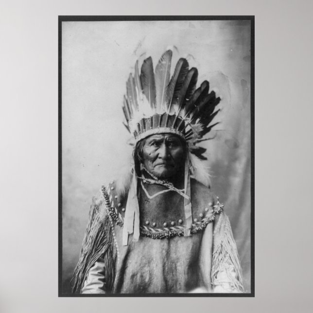 Chiricahua Apache Geronimo Goyathlay Goyahkla Poster (Front)