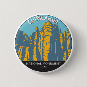 Chiricahua National Monument Hoodoos Arizona 6 Cm Round Badge