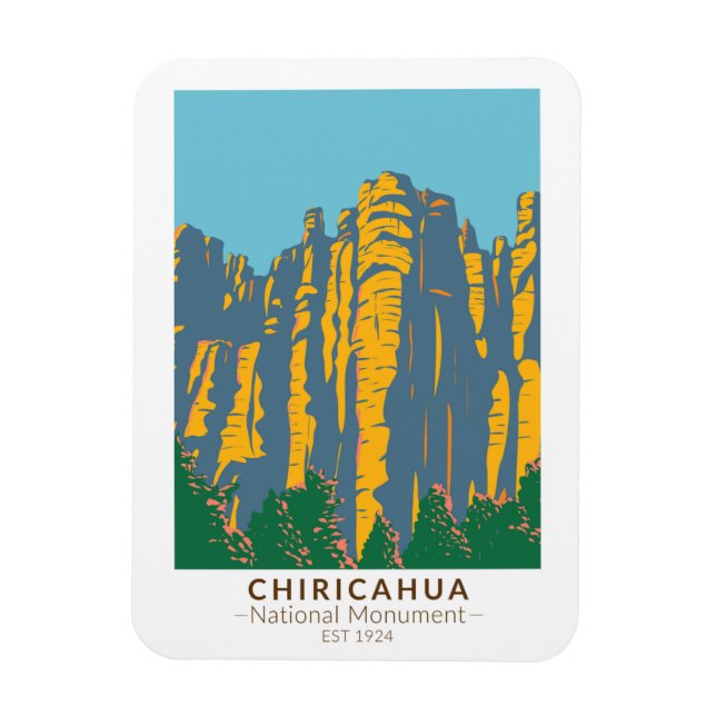 Chiricahua National Monument Hoodoos Arizona Magnet (Vertical)