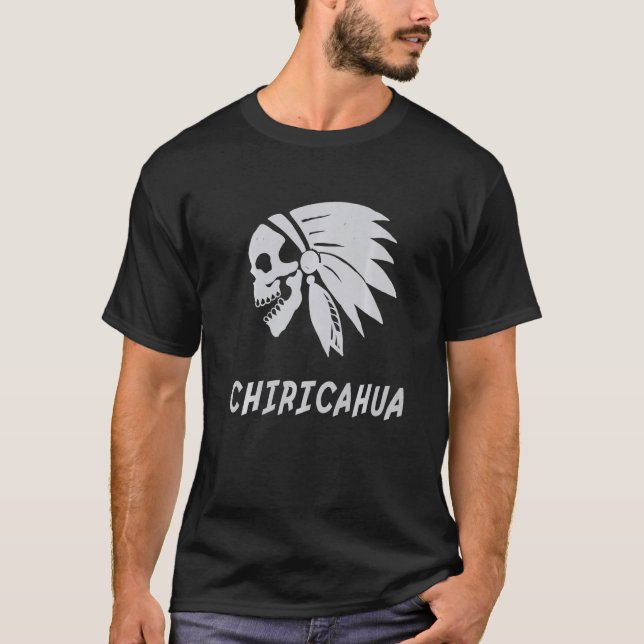 Chiricahua Native American Indian Born Freedom Evi T-Shirt (Front)