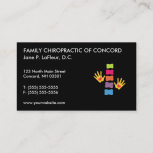 Chiro Words Chiropractic Business Cards