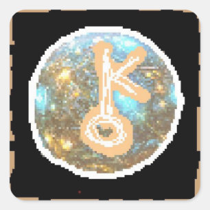 Chiron Night Square Sticker