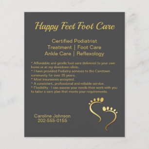 Chiropodist Podiatrist Promotional Business Flyer