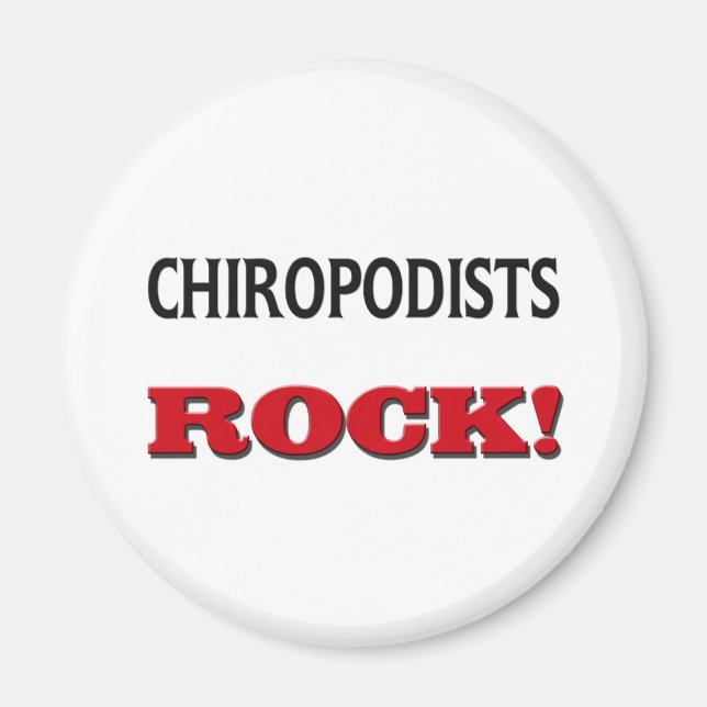 Chiropodists Rock Magnet (Front)