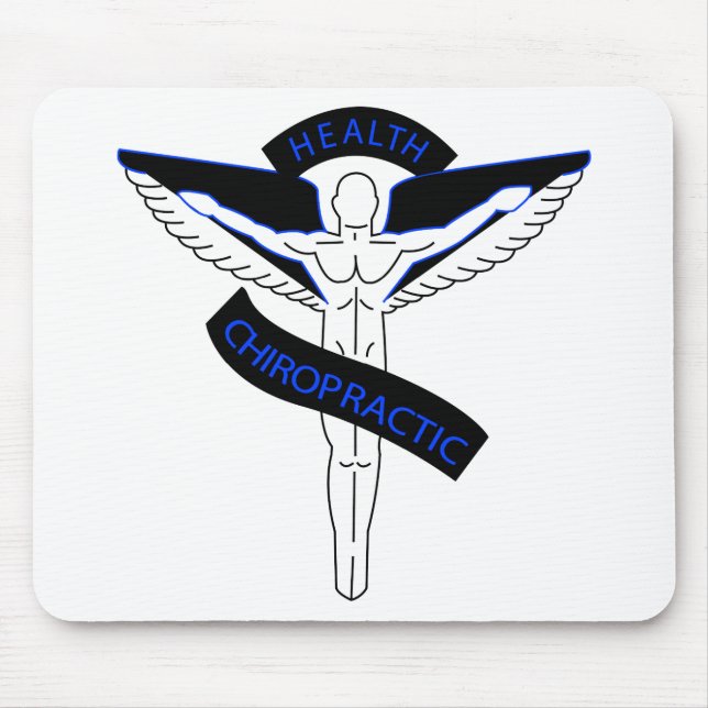 Chiropractic2blue Mouse Pad (Front)