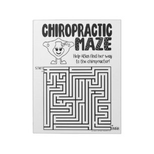 Chiropractic Activity Page, Chiropractic Notepad