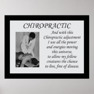 Chiropractic Adjustment Quote Poster