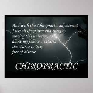 Chiropractic Adjustment Quotes Sayings Poster