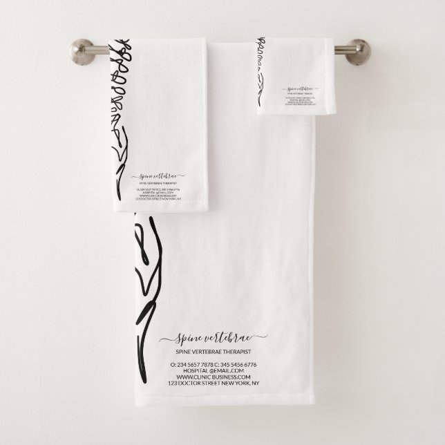 Chiropractic Anatomy Orthopaedic doctor Bath Towel Set (Insitu)