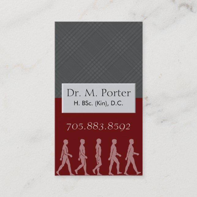 Chiropractic and Medical Business Card - Monogram (Front)