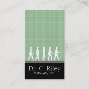 Chiropractic and Medical Silhouette Business Card