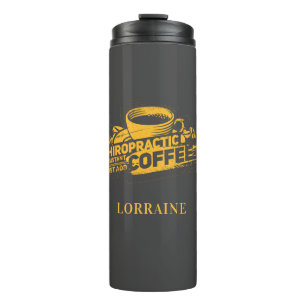 Chiropractic Assistant Bone Adjustor Saying Custom Thermal Tumbler