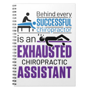 Chiropractic Assistant Chiropractor Funny Saying Notebook