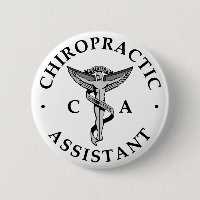 Chiropractic Assistant Logo Button