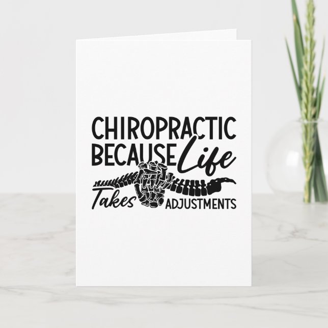Chiropractic Because Life Spine Chiro Chiropractor Card (Front)