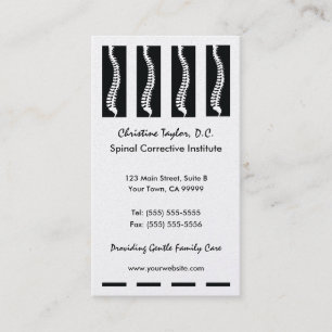 Chiropractic Business Cards