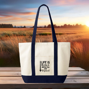 Chiropractic Business Life is Better Aligned Swag Tote Bag