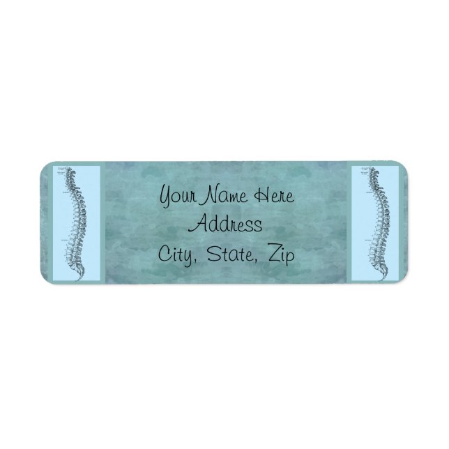 Chiropractic Business Return Address Label (Front)