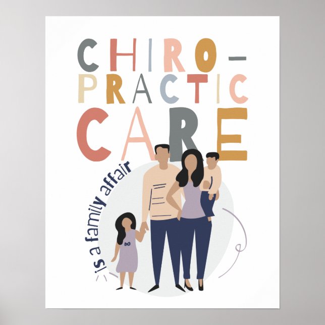 Chiropractic Care is a Family Affair, Chiropractic Poster (Front)