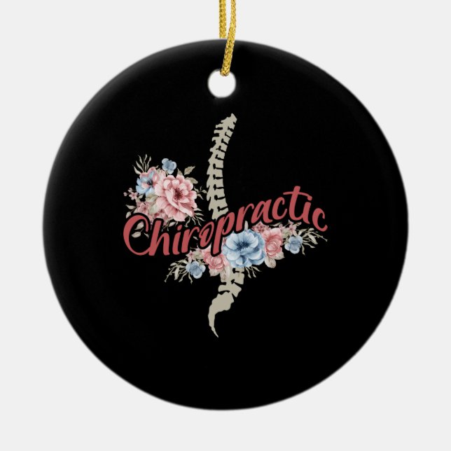 Chiropractic Ceramic Ornament (Front)