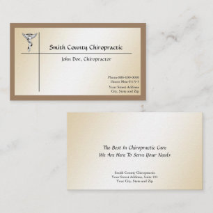 Chiropractic Chiropractor Business Card