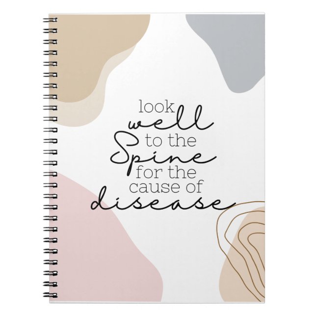 Chiropractic, Chiropractor, Chiropractic Student,  Notebook (Front)