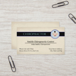 Chiropractic Chiropractor Clinic Business Card