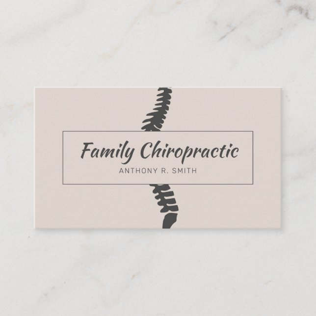 Chiropractic Chiropractor Health Business Card (Front)