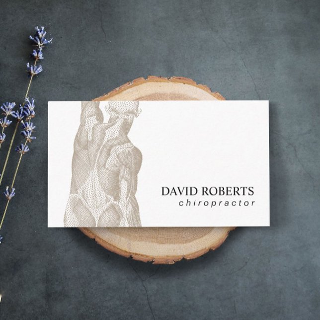 Chiropractic Chiropractor Massage Therapy Business Card (Creator Uploaded)