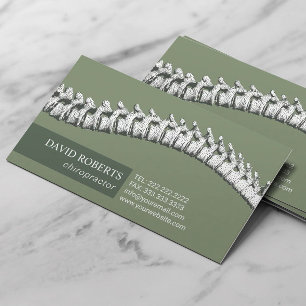 Chiropractic Chiropractor Therapist Sage Green Appointment Card