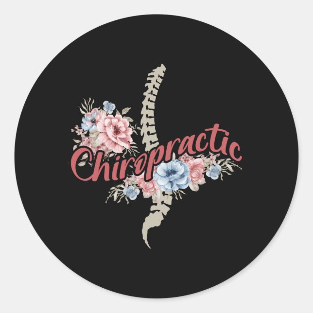 Chiropractic Classic Round Sticker (Front)