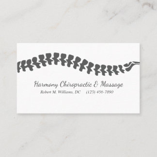 Chiropractic Clinic Health & Wellness Business Card